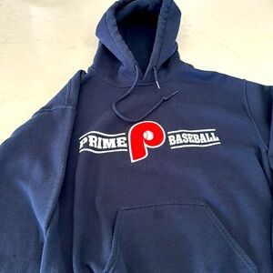 Prime Baseball Sweatshirt. Adult Small. For a player.